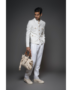 Ivory Linen Jacket