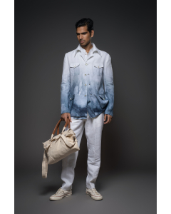 Printed Linen Jacket