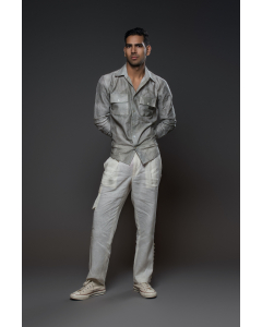 Grey Chanderi Shirt