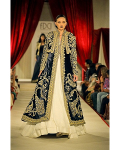 Indigo Blue Embroidered Jacket