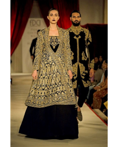 Black Embroidered Cape