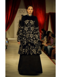 Black Embroidered Wool Jacket