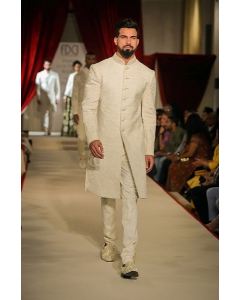 Ivory Embroidered Sherwani