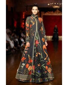 Black Embroidered Lehenga Skirt ( Best Of Guldasta)