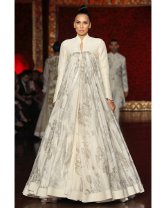 Ivory Printed Anarkali