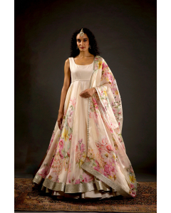 Printed Anarkali Set